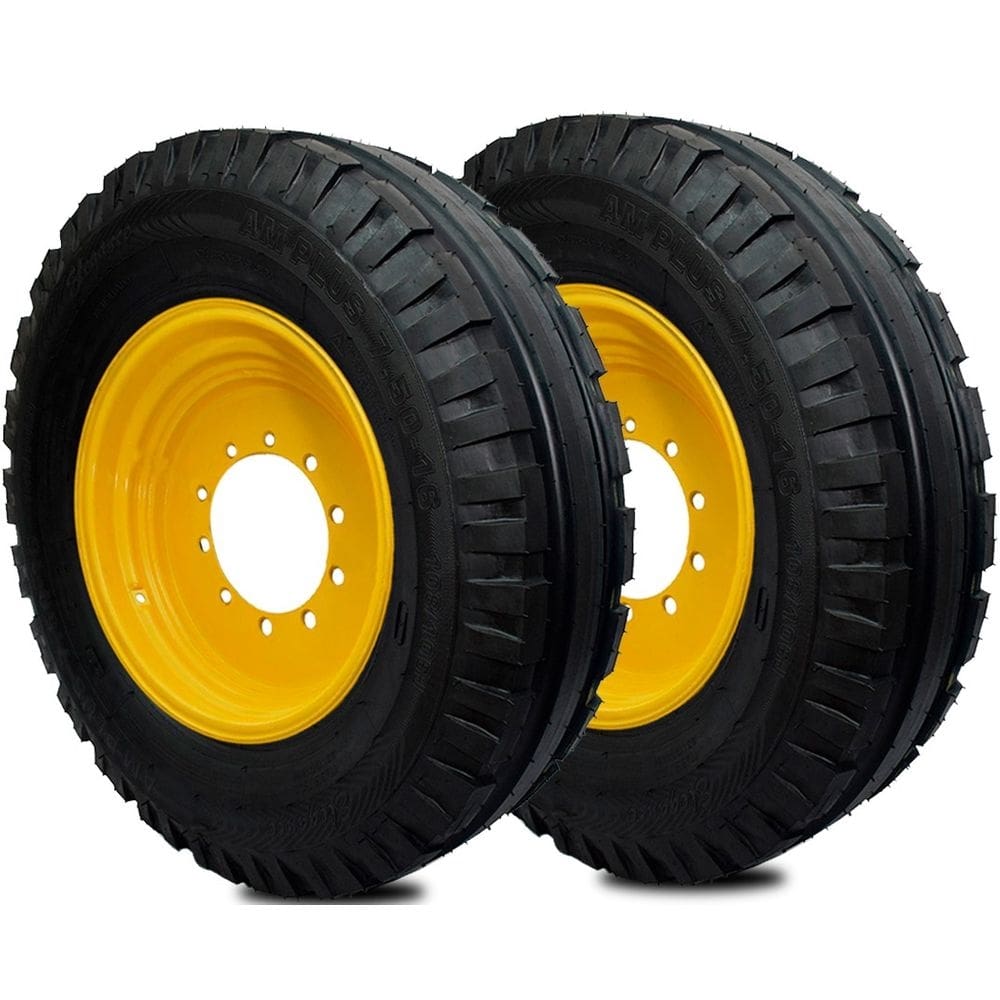 Jogo 2 Pneus 7.50r16 Remoldado Trator Agrícola