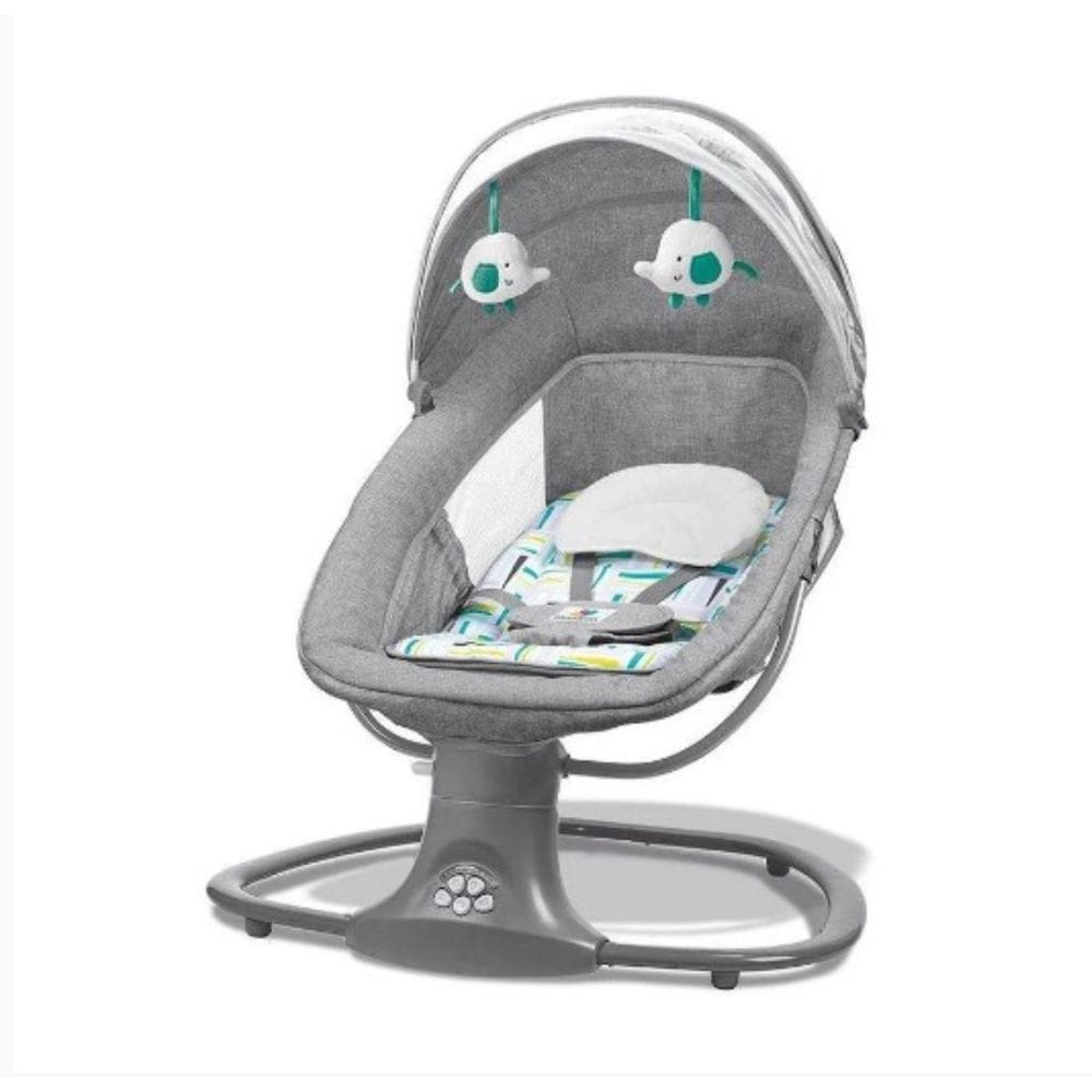 Cadeirinha De Descanso Mastela Techno Verde Estampada Cinza Verde