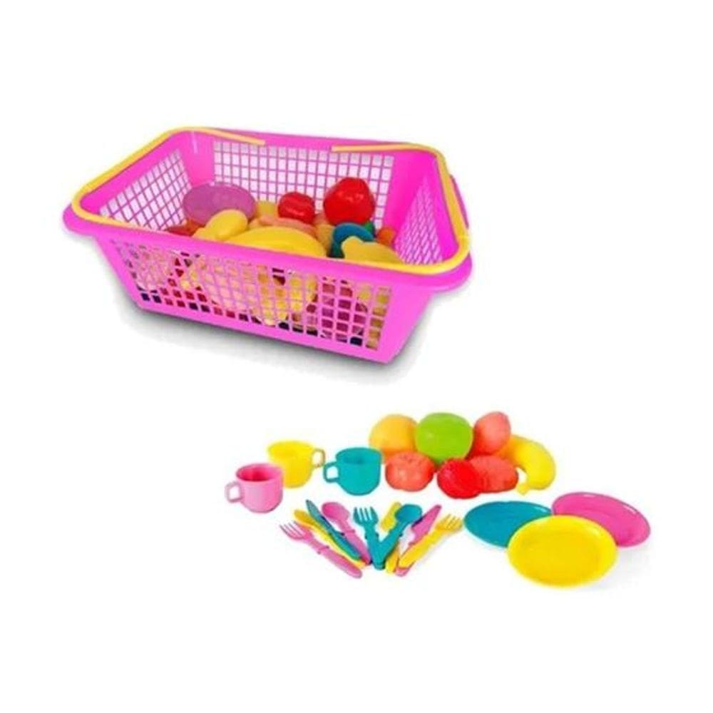 Cesta pequinique - lanchinho no parque - homeplay