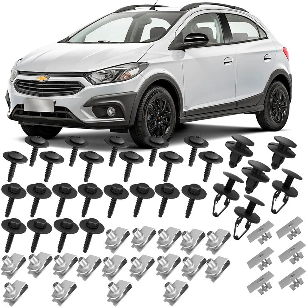 Kit Parafusos Porcas Grampos Do Parachoque Dianteiro Onix Activ 2017 2018 2019
