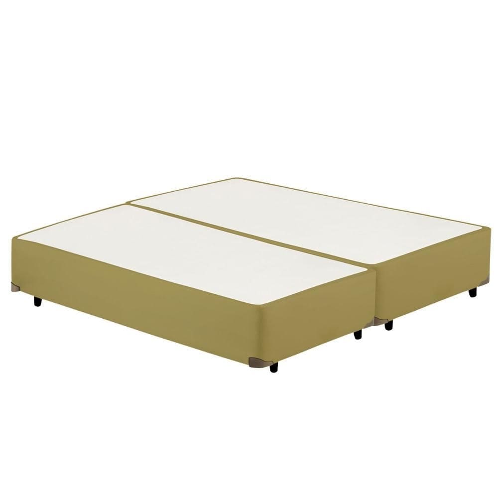 Cama Box Bipartido QUEEN Corano Bege - 158x198