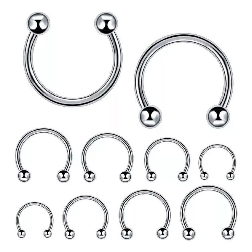 Piercing helix septo ferradura aço cirúgico 12mm express