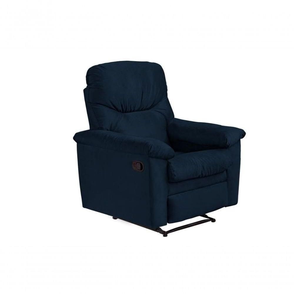 Poltrona Do Papai Reclinável Audi - Azul Light