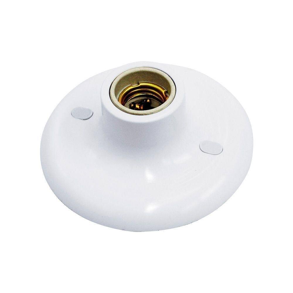 Plafon Taschibra Porcelana Redondo E27 Bivolt Branco