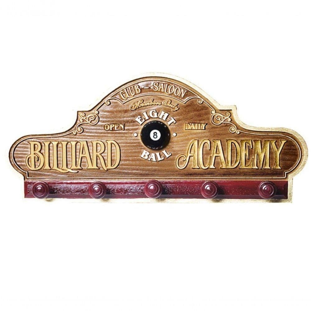 Placa Decorativa Suporte Canecos, Cabide - Billiard