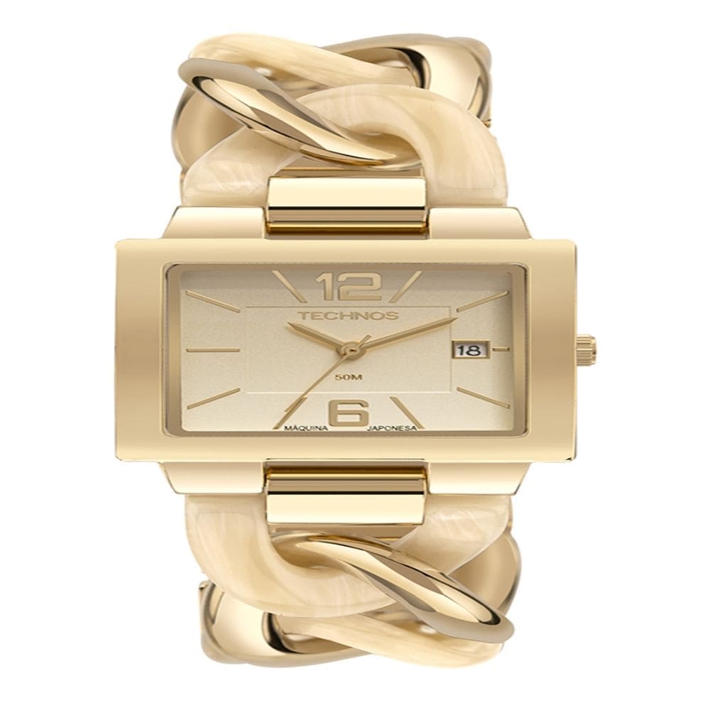 Relógio Technos Feminino Unique Dourado 2115TVW/1X