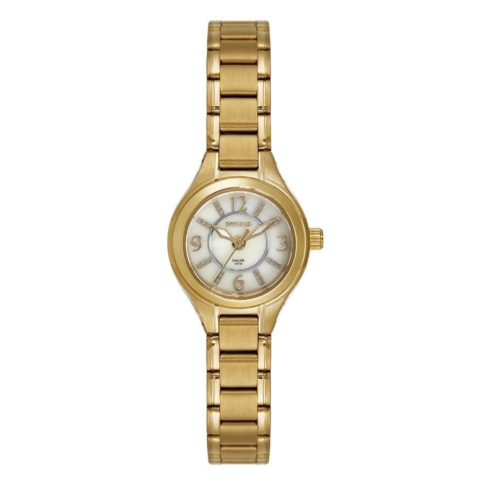 Relógio Seculus Feminino Ref: 44189Lpsvda1 Clássico Aço