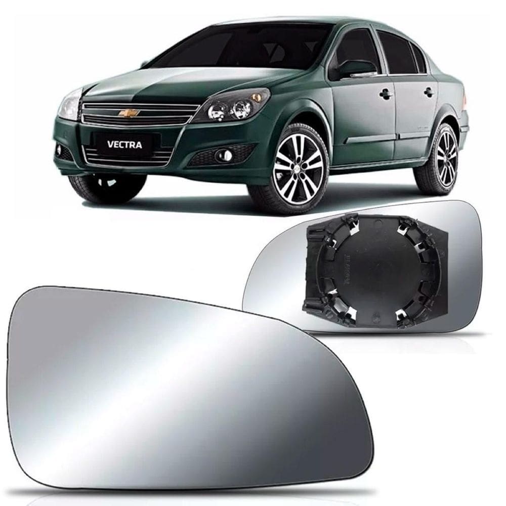 Lente retrovisor com base chevrolet vectra 2006 a 2010