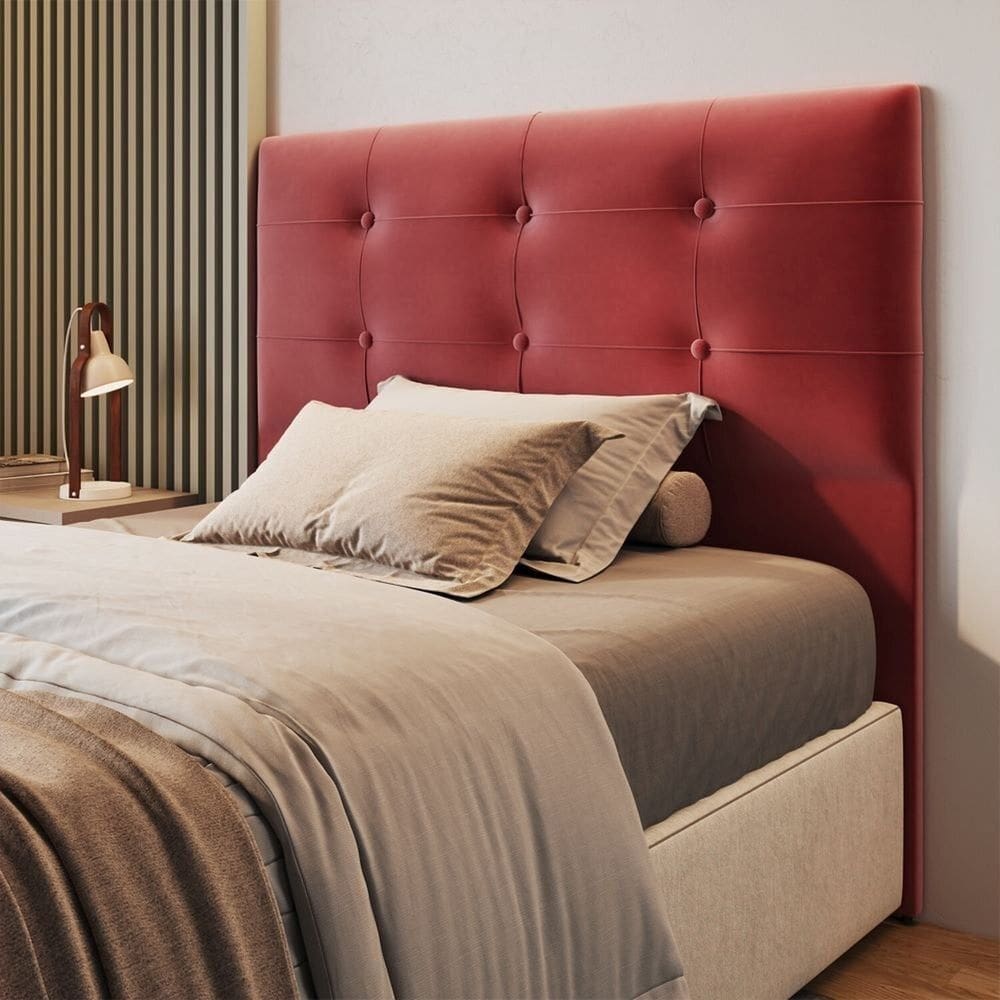 Cabeceira Casal 140 Cm Pop Londres Bordô