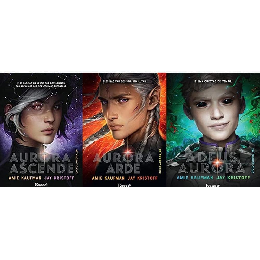 Kit 3 Livros Amie Kaufman Aurora Ascende + Aurora Arde +