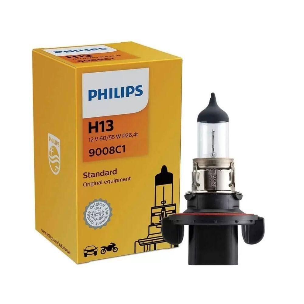 Lâmpada Automotiva Farol Philips H13 9008C1 12V 60/55W