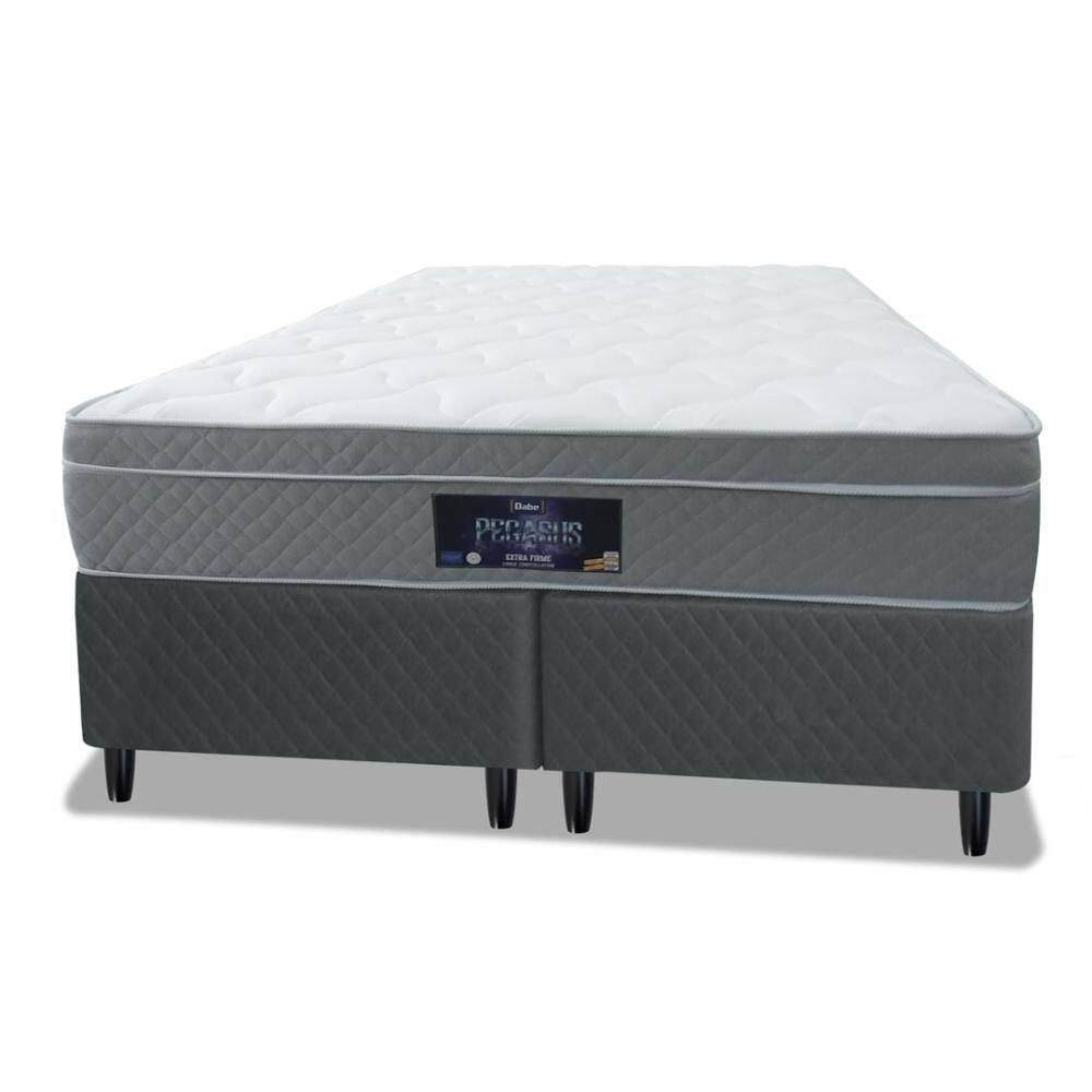 Cama Box Queen com Colchão Pegasus EXTRA FIRME - 158x198