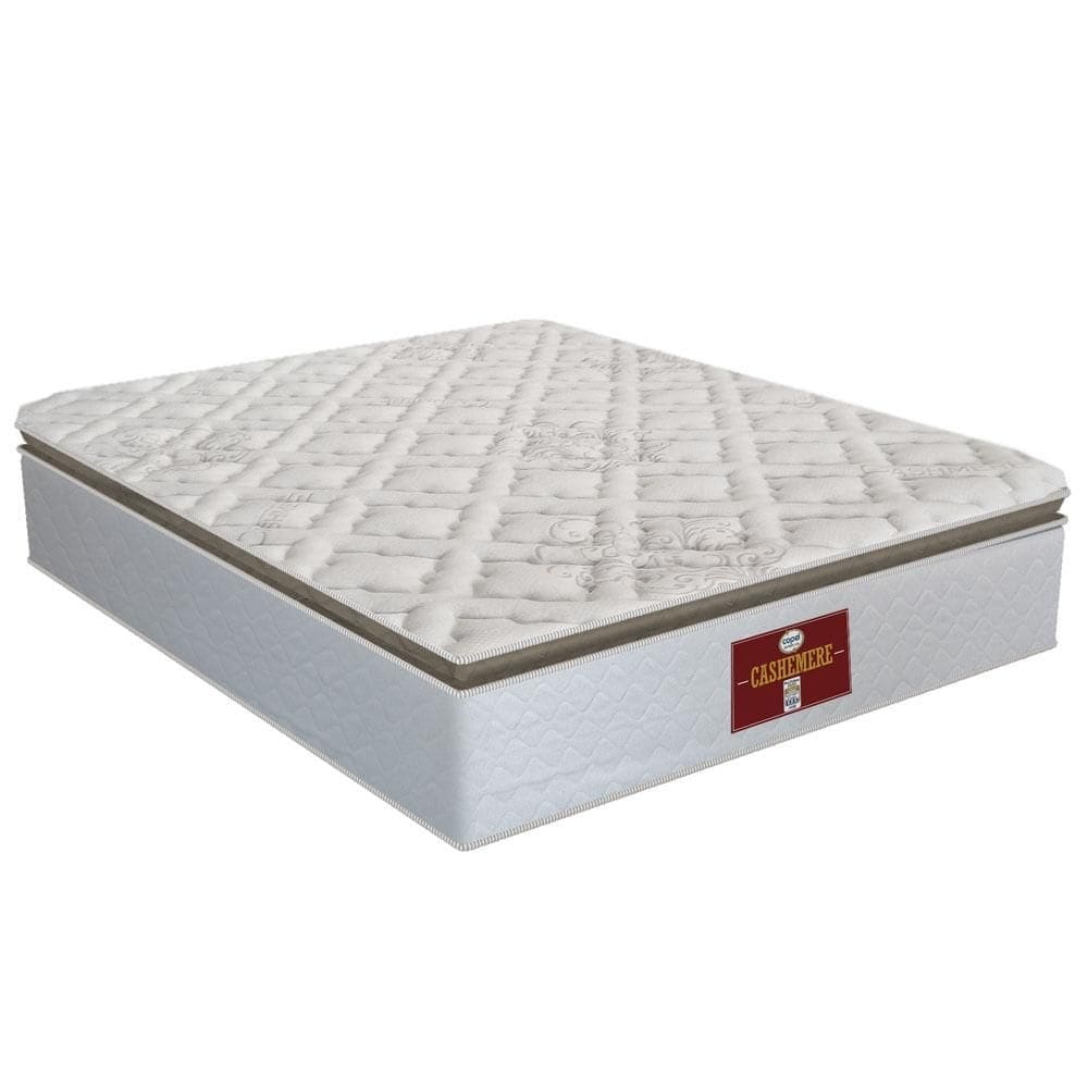 Colchão Cashmere CASAL Pillow - Molas Ensacadas - 128x188