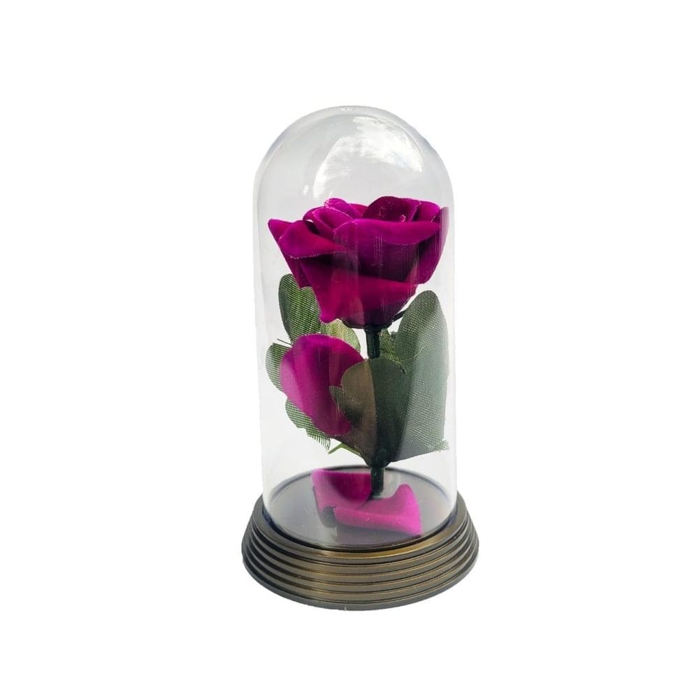 Cúpula rosa encantada a bela e a fera presente para namorada