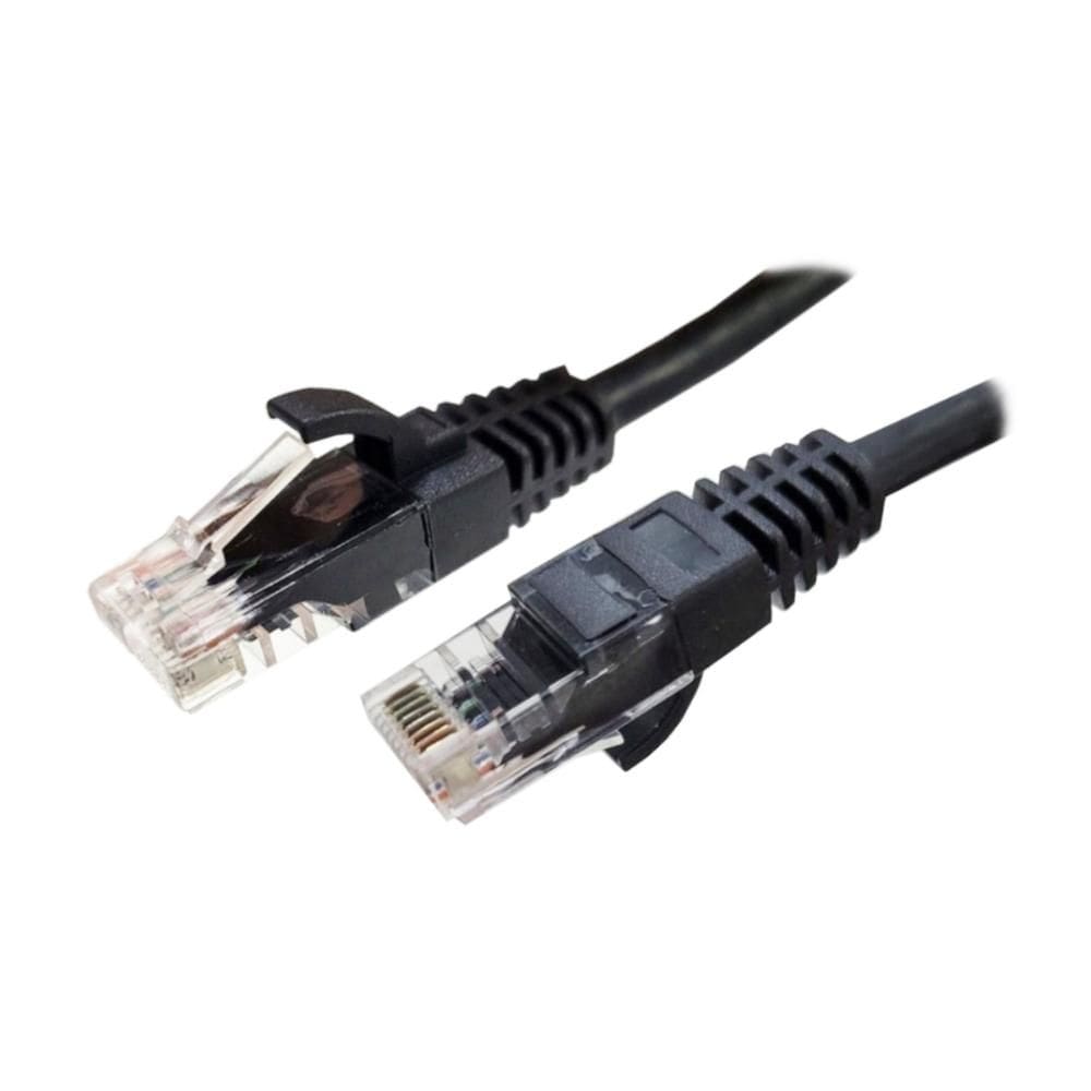 Cabo de Rede UTP (Patch Cord) RJ45 Cat 6 - 2.5 metros - Anatel - Preto - Seclan CY-5128-CAT6-2.5M-BK