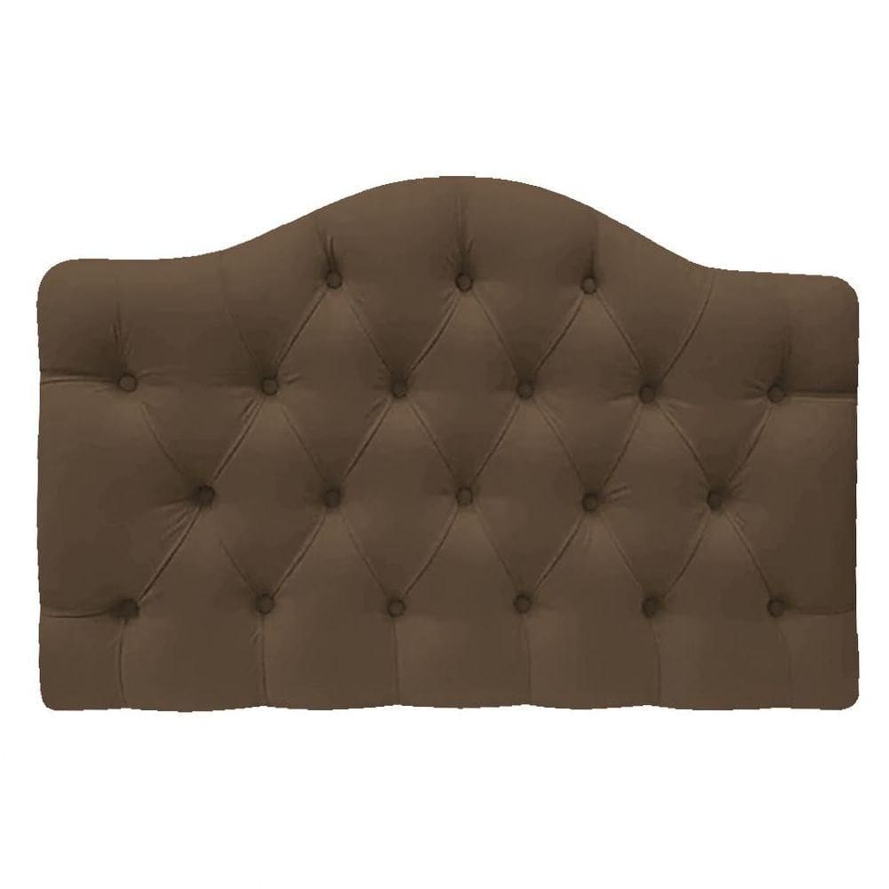 Cabeceira Suspensa Imperatriz 160 Cm Queen Size Suede Marrom