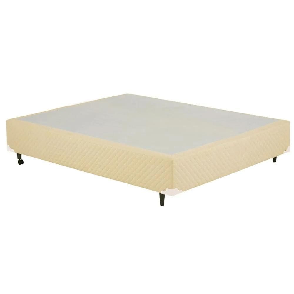 Cama Box Casal Padrão Bege Rajado 138X188