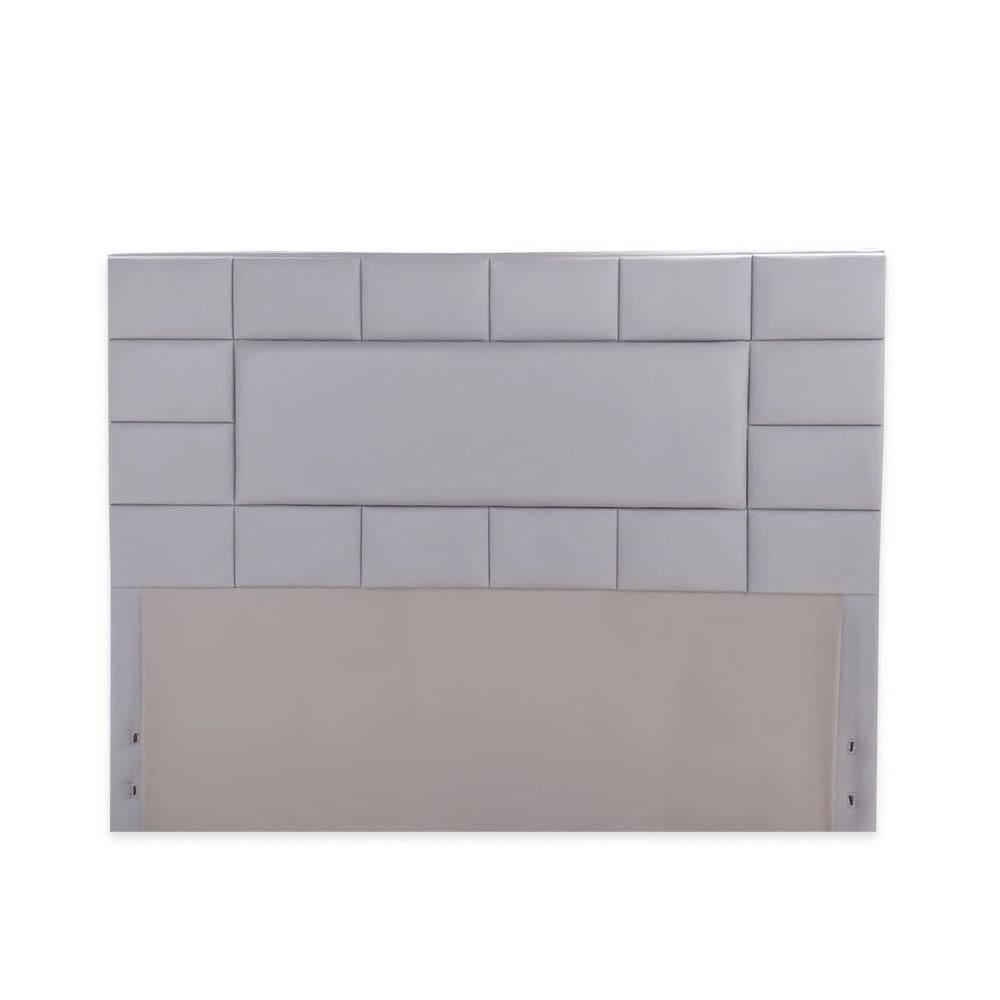 Cabeceira / Painel Londres Corino Branco - 158x70