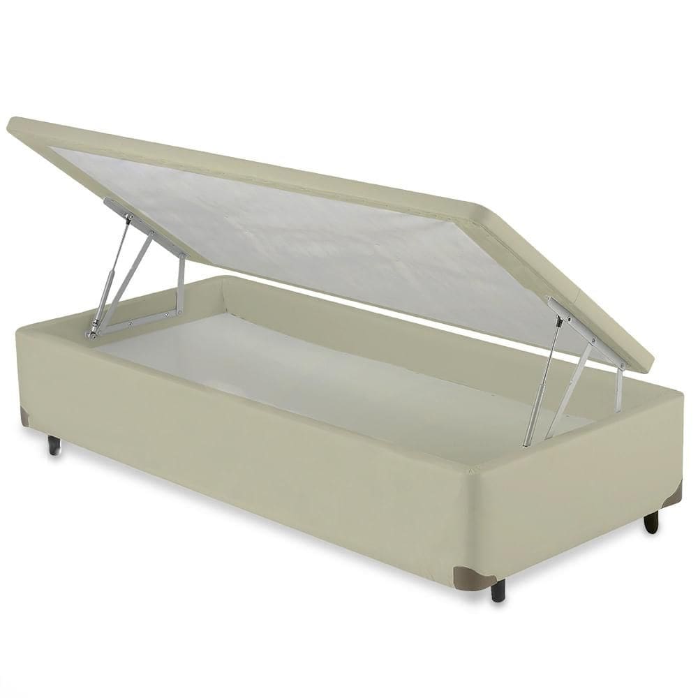 Cama Box Baú SOLTEIRO Corano Areia - 096x203