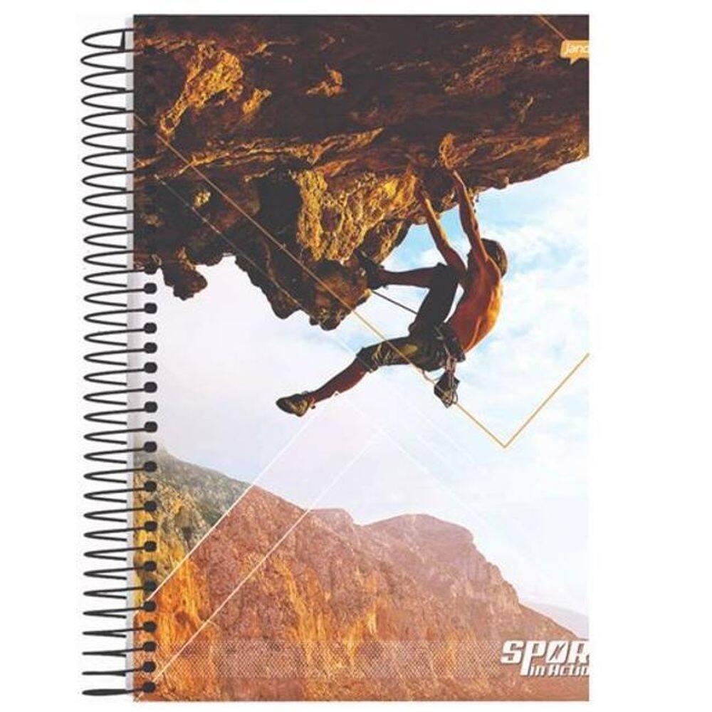 Caderno universitário capa dura espiral 20 matérias 400 fls