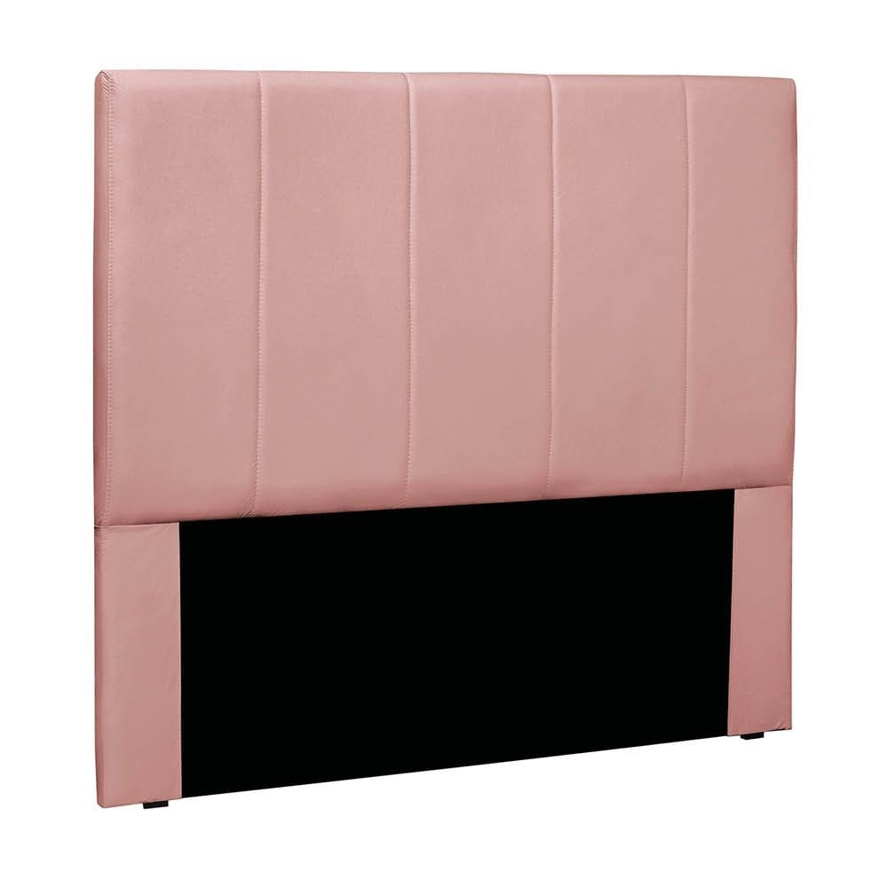 Cabeceira Cama Box Queen 160 cm Arizona Veludo Rosa S04 - D`Rossi
