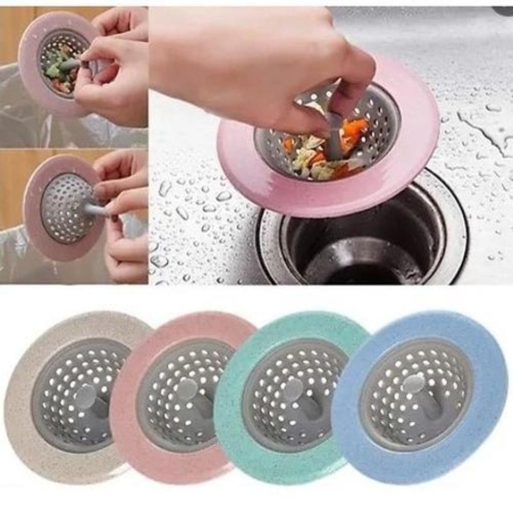 Ralo de silicone para pia de cozinha com tampa wincy