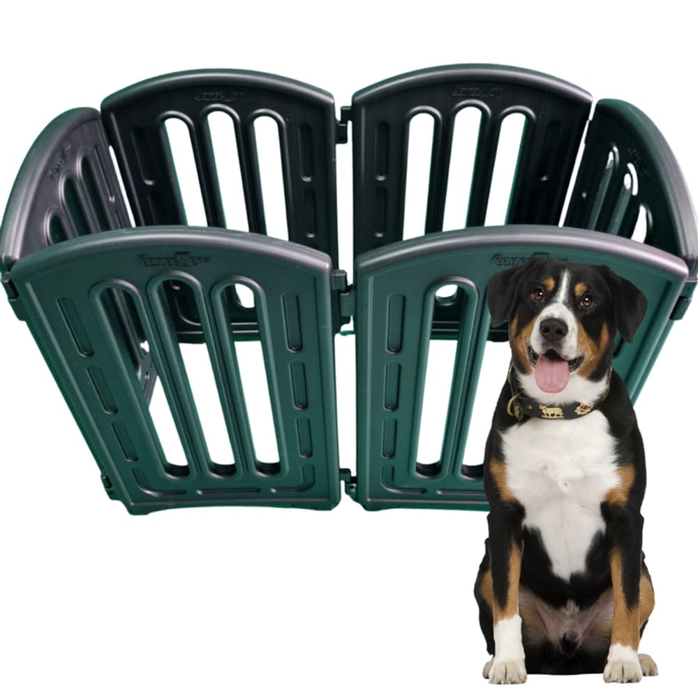 Cercado Cancello Preto Para Cachorro Com 6 Modulos - Mecpet
