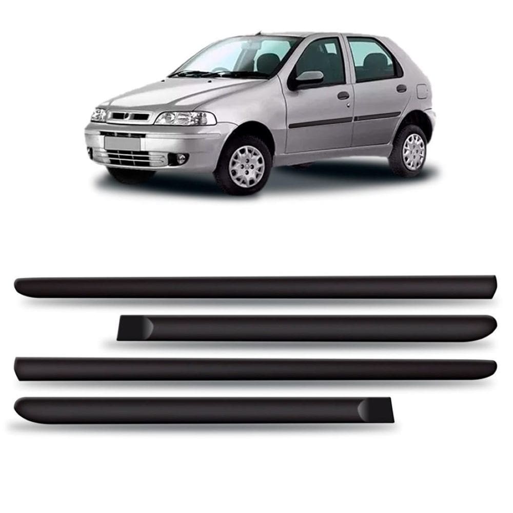 Friso lateral palio fire 2000 a 2004 4p - kit 4 peças