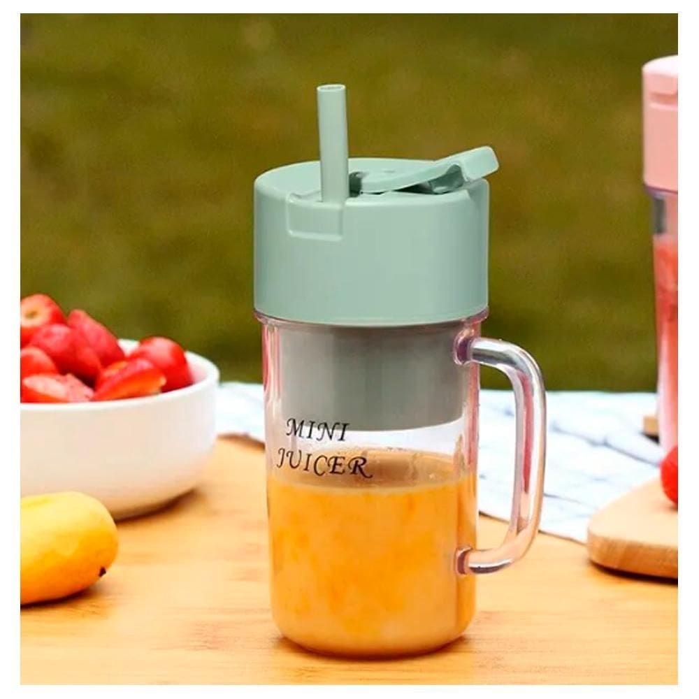 Copo liquidificador portatil suco vitamina 340ml recarrega