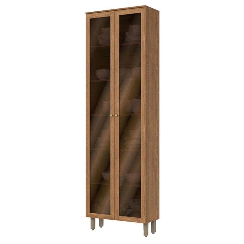 Cristaleira 2 Portas Requinte Nature - Henn