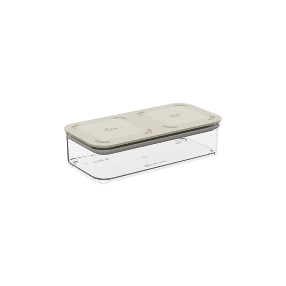 Pote Retangular Hermético Modo 530Ml Cor Light Gray Coza