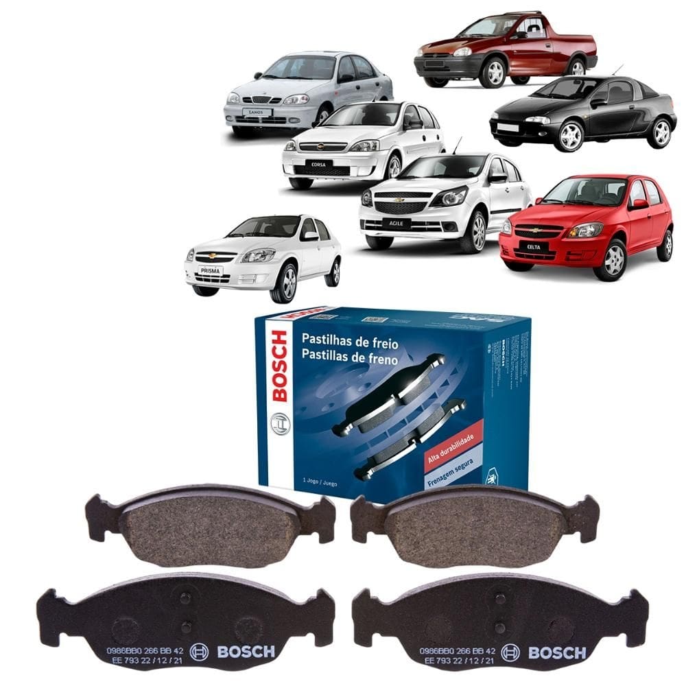 Kit Pastilha Freio Dianteiro GM Celta Classic Corsa Prisma