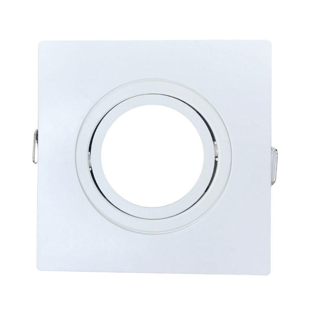 Spot De Embutir Pix Quadrado Plano Móvel Mr16 Branco