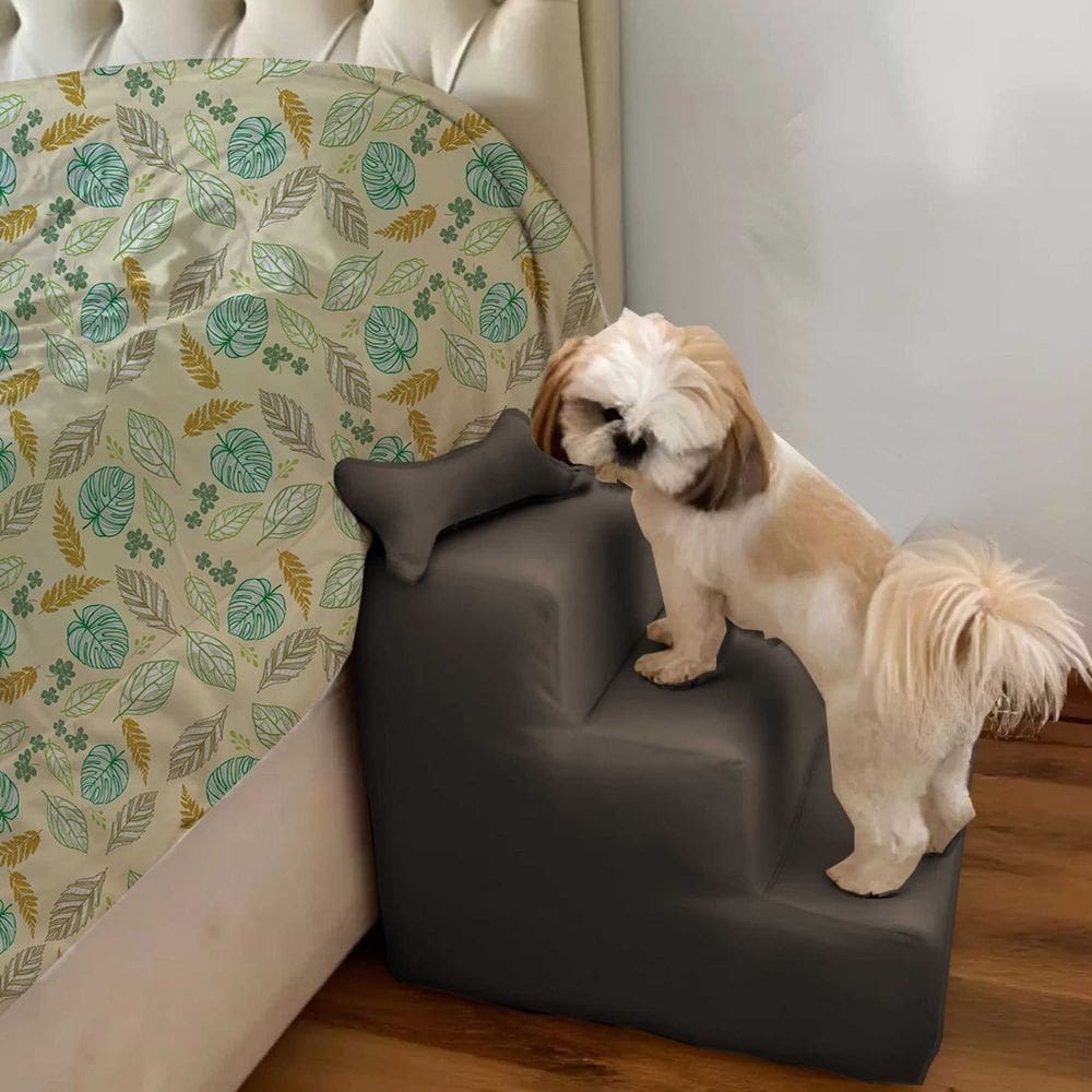 Escada Pet Para Cães e Gatos Teddy 3 Degraus Marinho