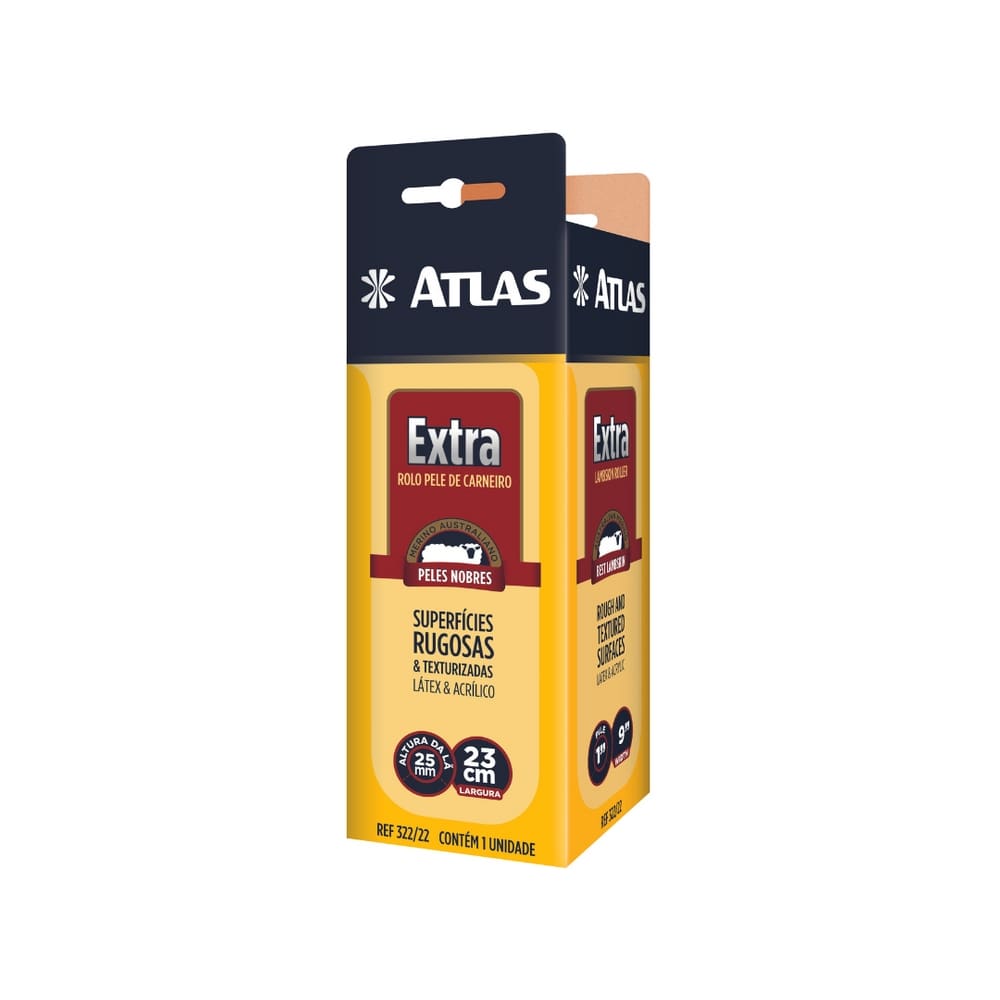 Rolo Extra Pele De Carneiro 23cm 322/22 Extra | Atlas