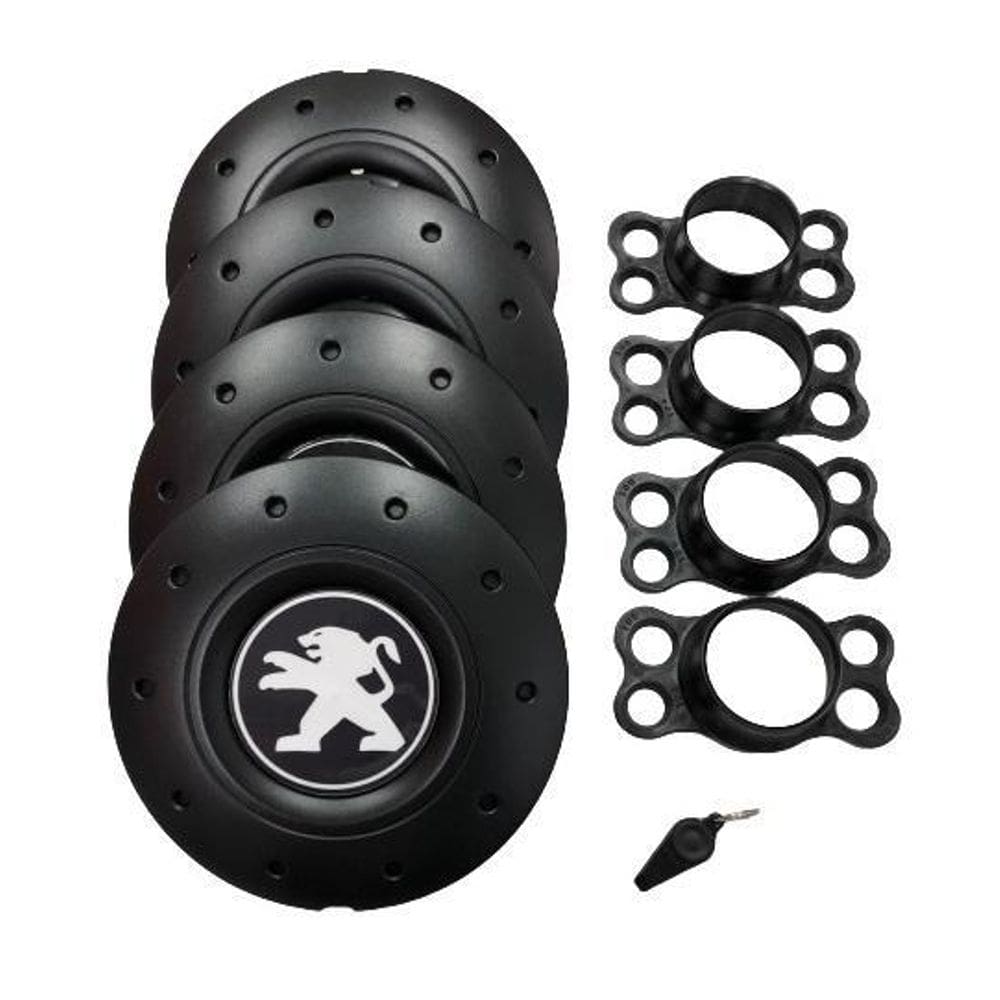 Calotas miollo peugeot 206 aro 14 2001/08 amarok preto