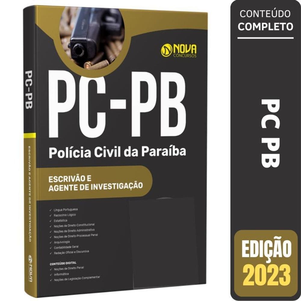Apostila concurso pc pb - escrivão e agente de investigação
