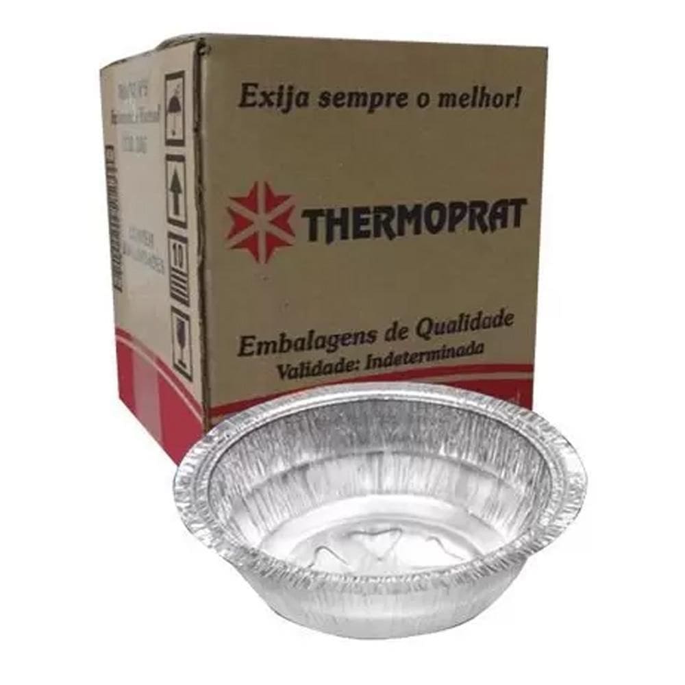 Marmitex aluminio n5 fechamento manual 350ml c/100 thermopra