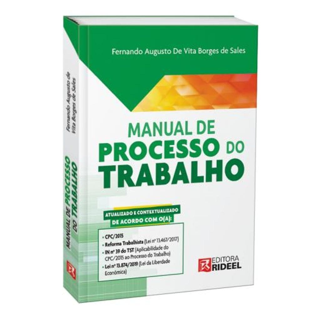 Manual de Processo do Trabalho - 1ª edição