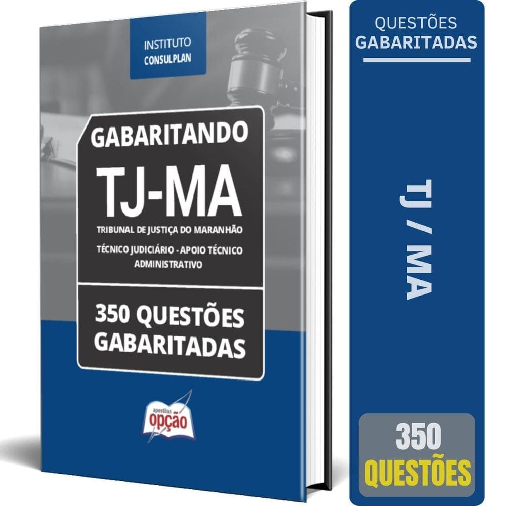 Caderno Testes Tj Ma Técnico Judiciário Apoio Técnico