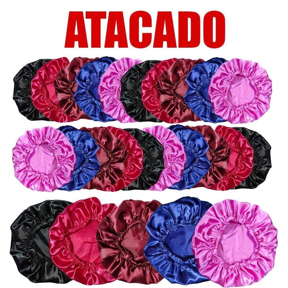 Kit 40 touca/toca de cetim seda anti frizz atacad