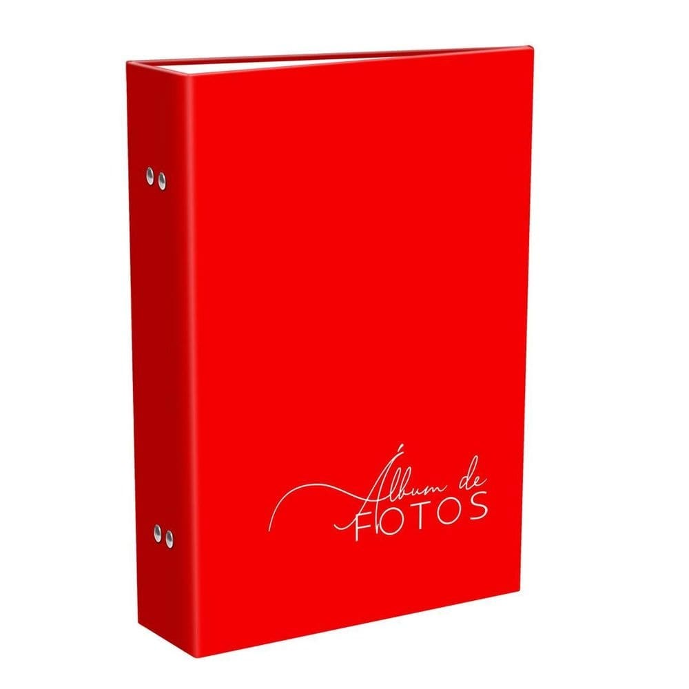 Album de 200 fotos 10x15 vermelho amor love namoro sempre