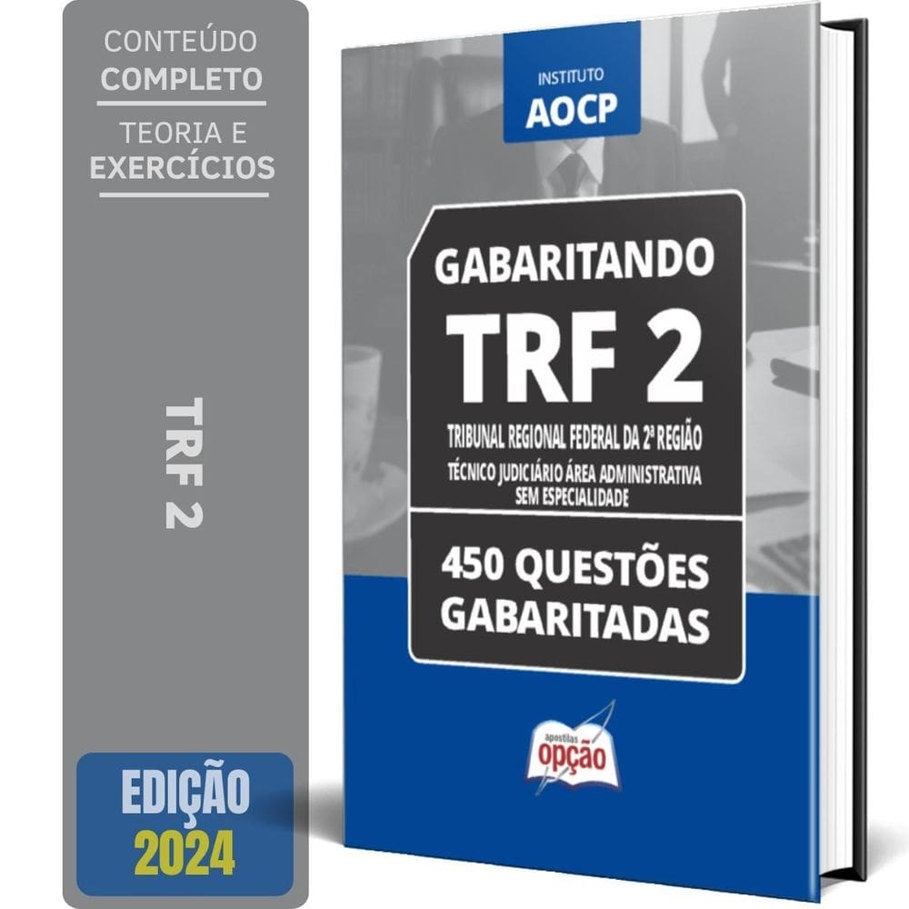 Caderno Trf 2 2024 Técnico Judiciário Área Administrativa
