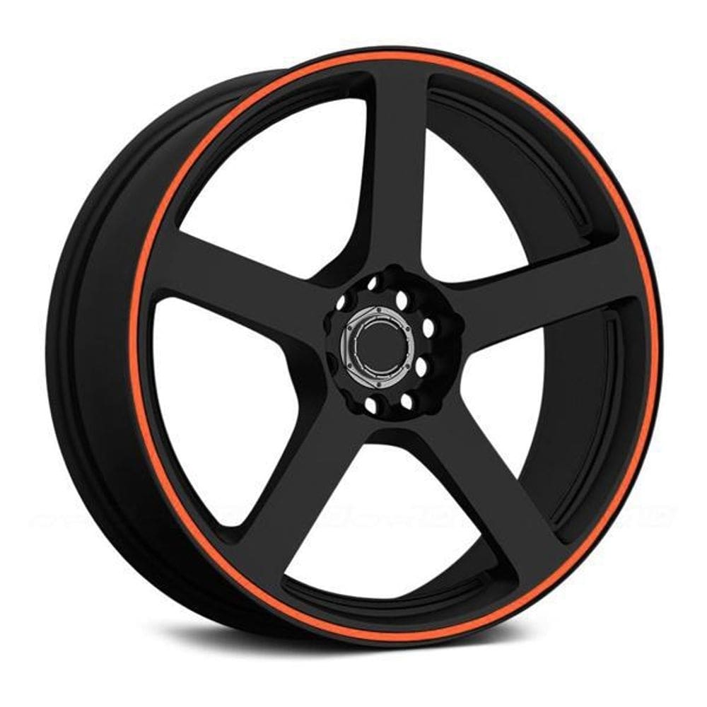 Faixa refletiva de roda para carro aro 14 ao 22 5mm laranja