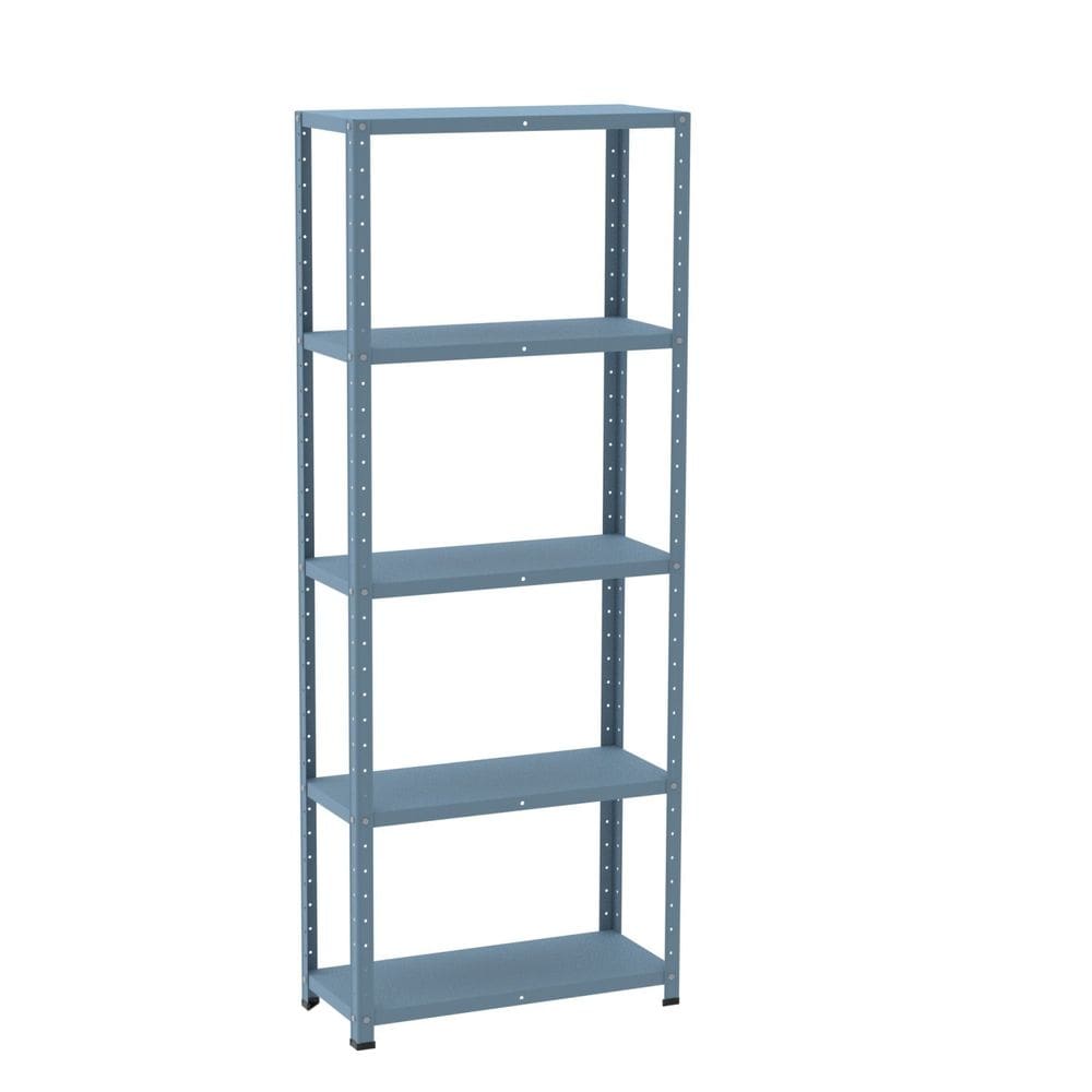 Estante com Estrutura Metálica com 5 Prateleiras Espresso Móveis Azul Dali