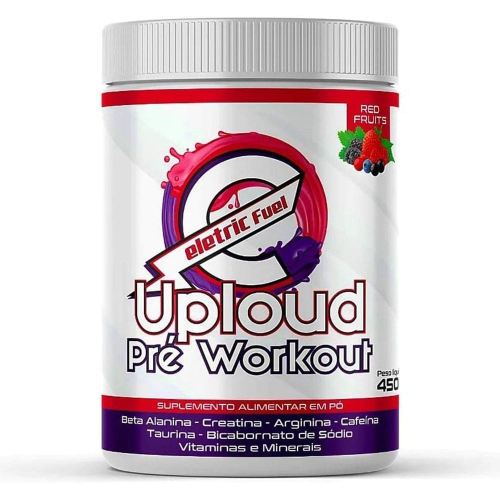 Pré treino uploud 450gr frutas vermelhas