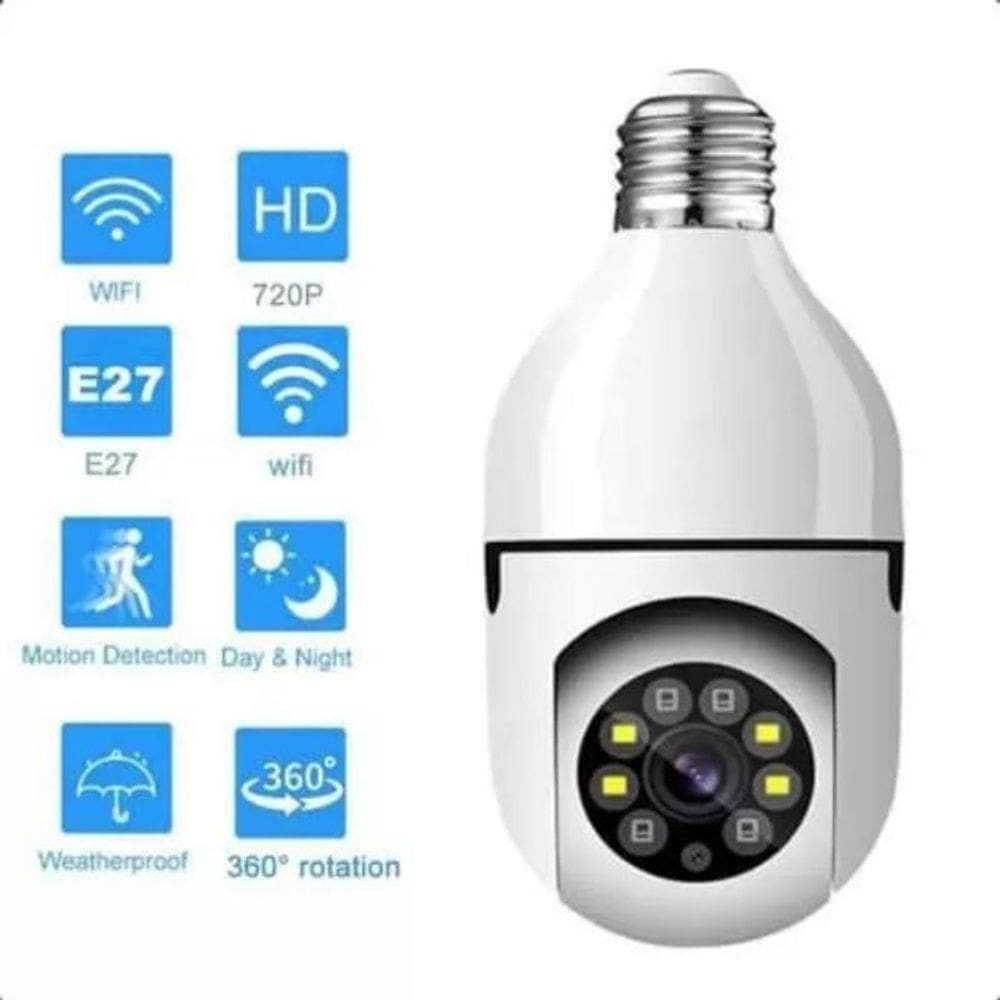 Lampada camera de monitoremento inteligente infra vermelho