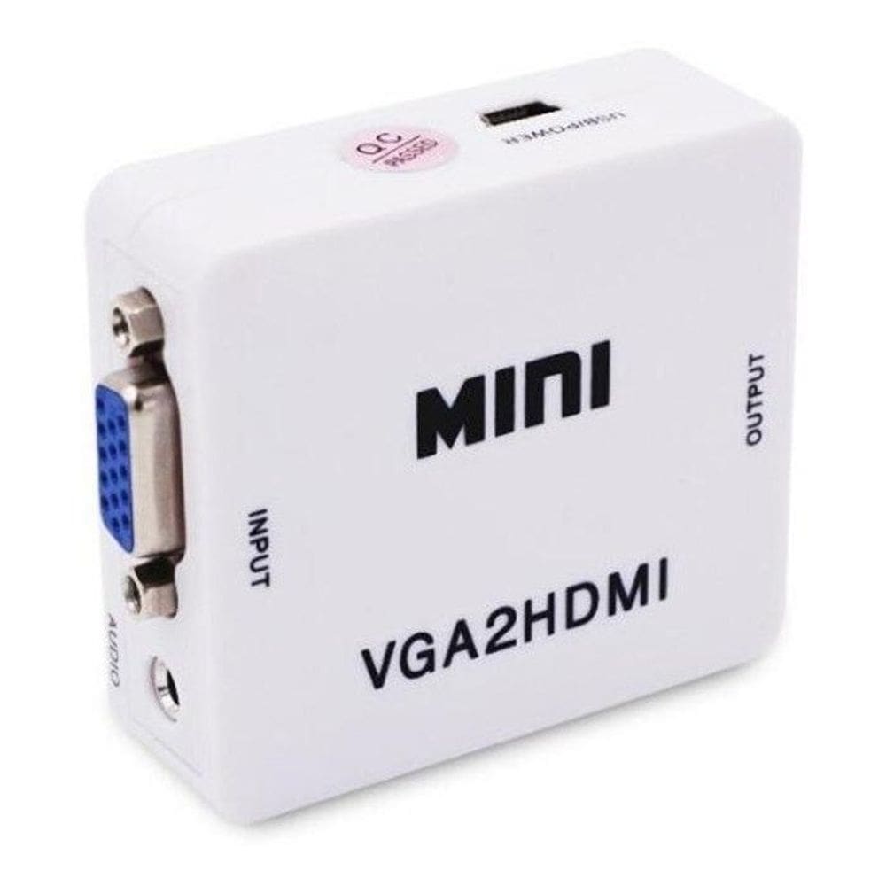 Mini adaptador conversor vga para hdmi