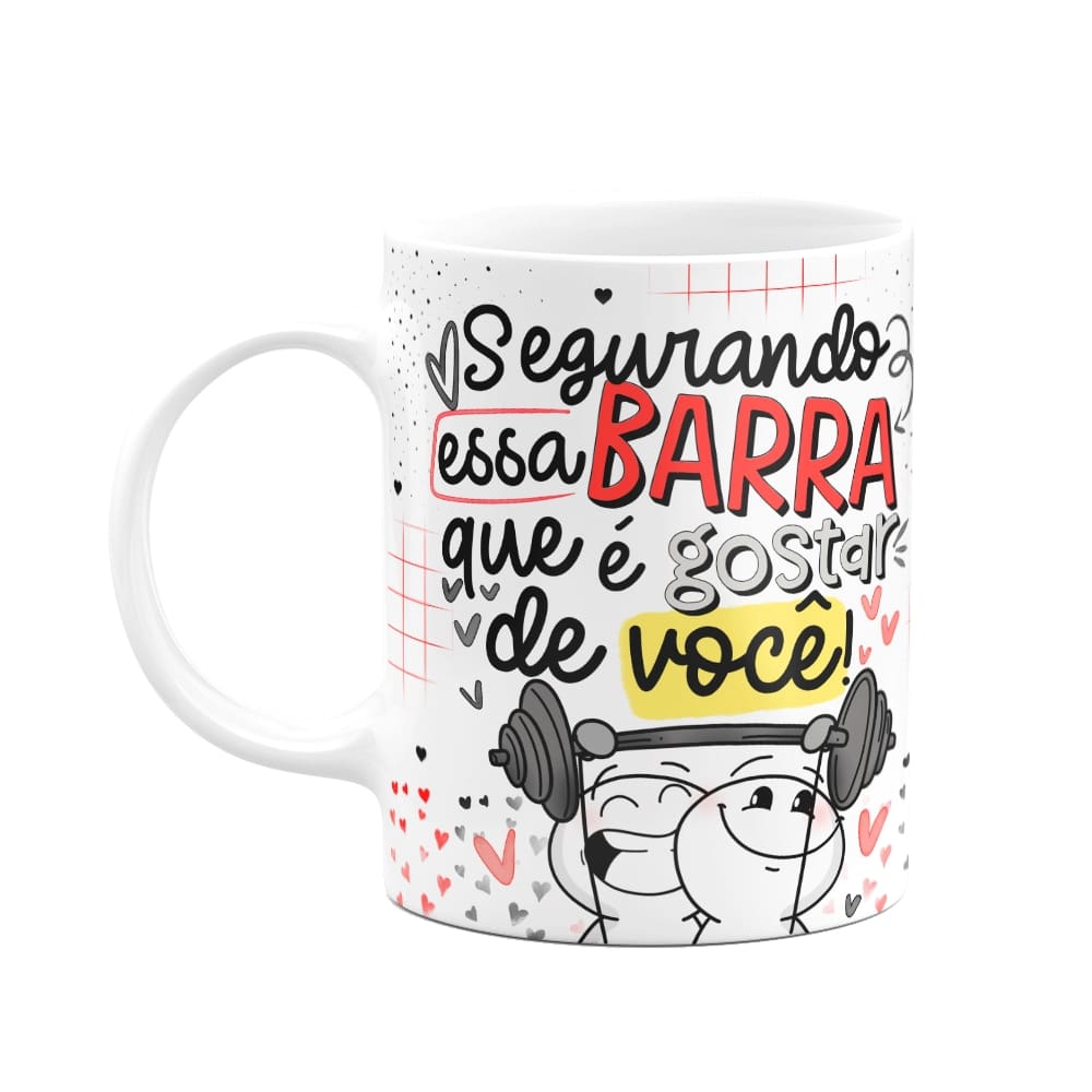 Caneca funny Namorados - A barra que é gostar de você