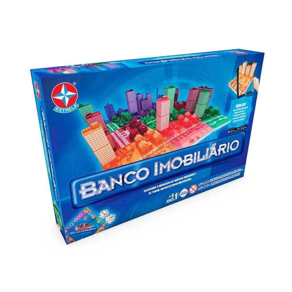 Jogo de tabuleiro banco imobiliário realidade aumentada
